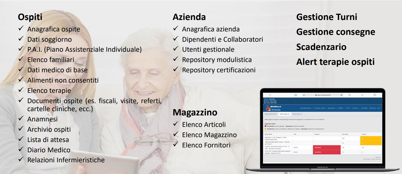 Presentazione Web RSA: gestione turni, PAI, terapie e assistente virtuale Veronika